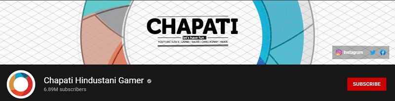 Chapati Hindustani Gamer Gaming Channel.