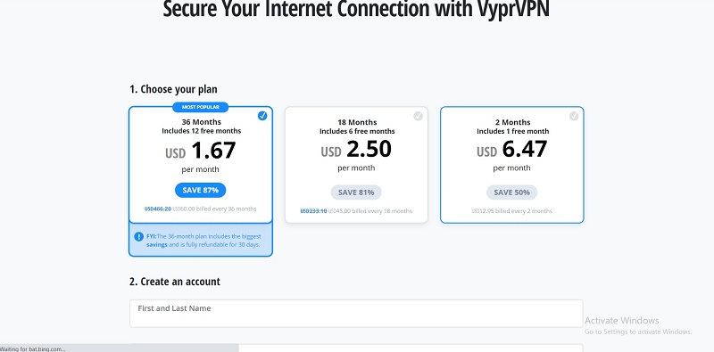 Vypr VPN Pricing