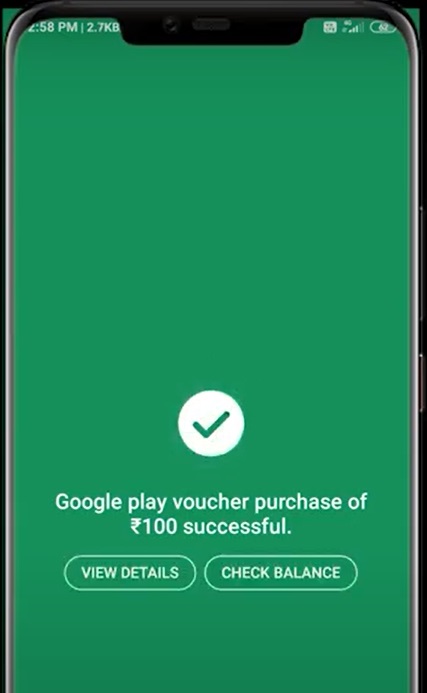 google play reward purchase