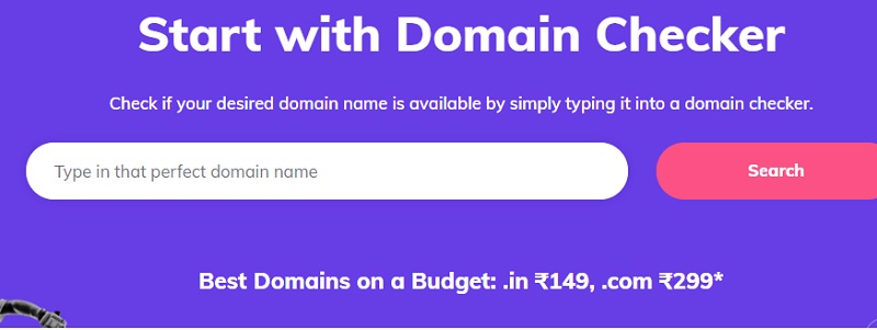 domain cost in website making