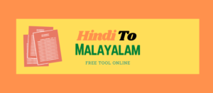 hindi to malayalam