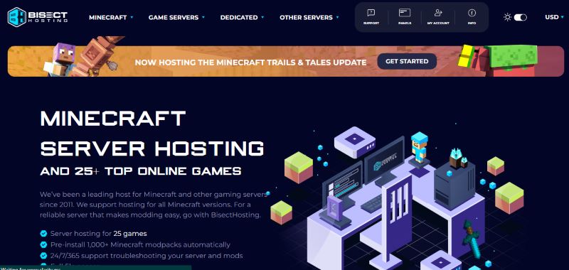 bisect hosting minecraft server hosting
