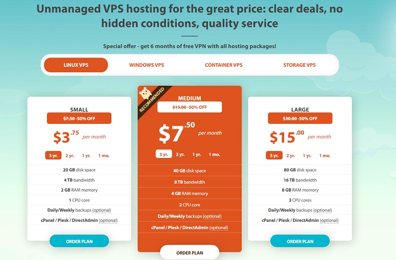 Hostens VPS Hosting Price 